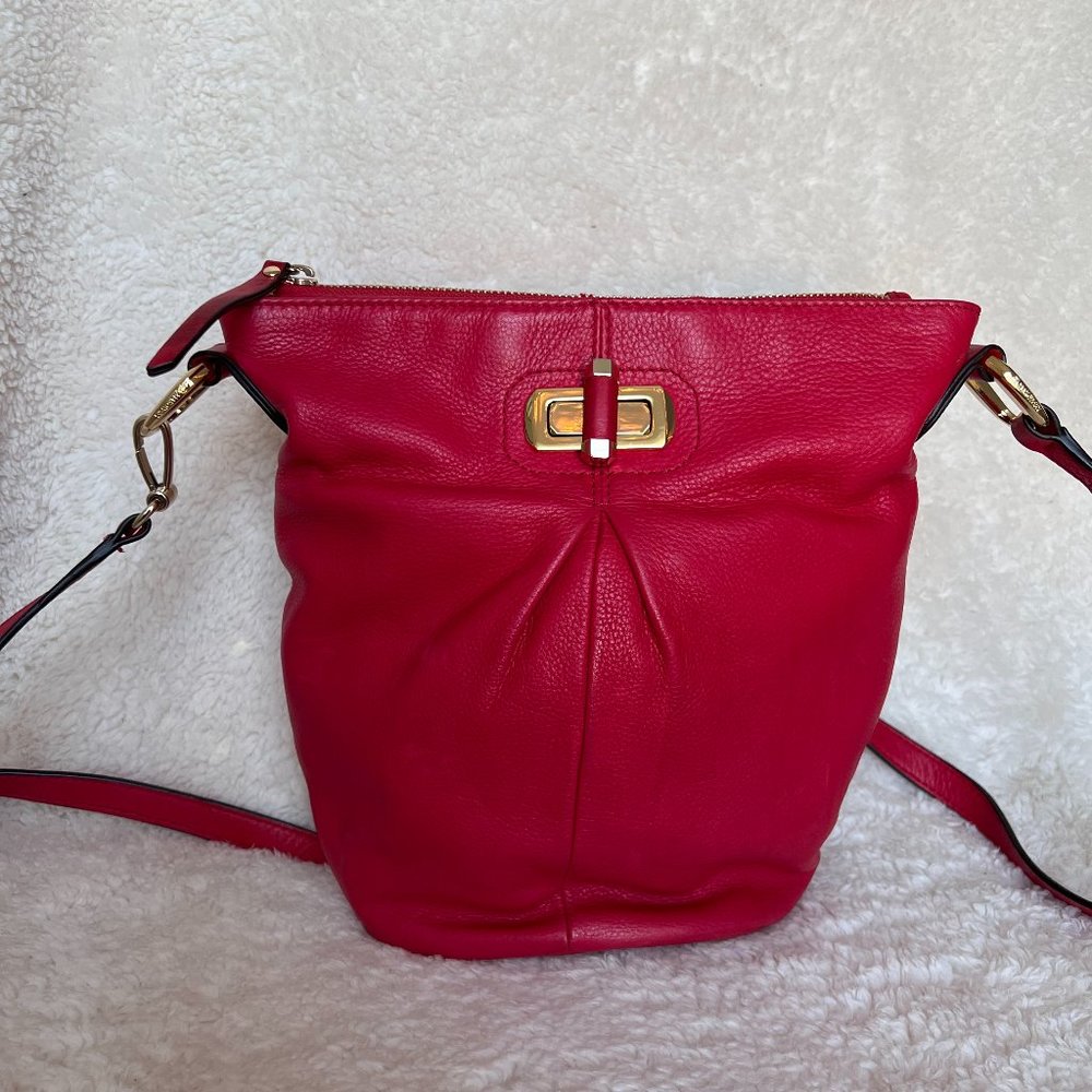 Makowsky red crossbody purse